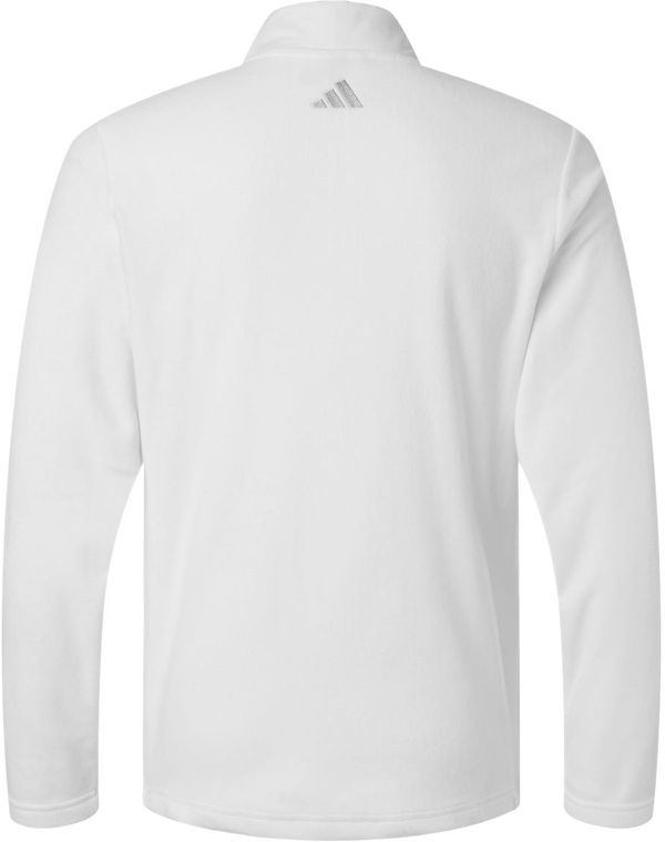 Am image of a Custom Adidas Mens Ultimate Cozy Quarter Zip Pullover in White!