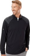 An image of a Custom Adidas Shoulder Stripe Quarter Zip Pullover!