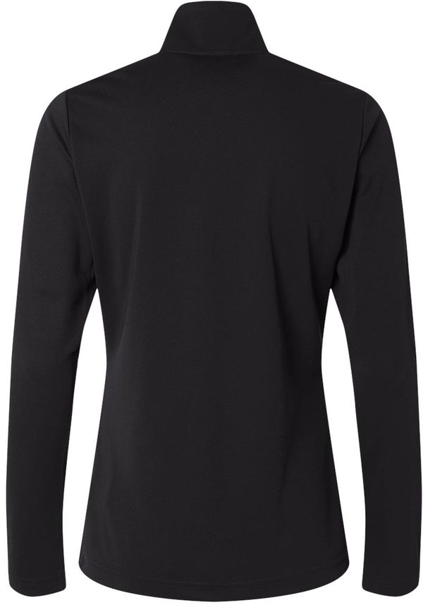 An image of a Custom Adidas Womens Lightweight QuarterZip Pullover in Black!