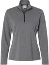 An image of a Custom Adidas Womens Lightweight QuarterZip Pullover in Black Heather!