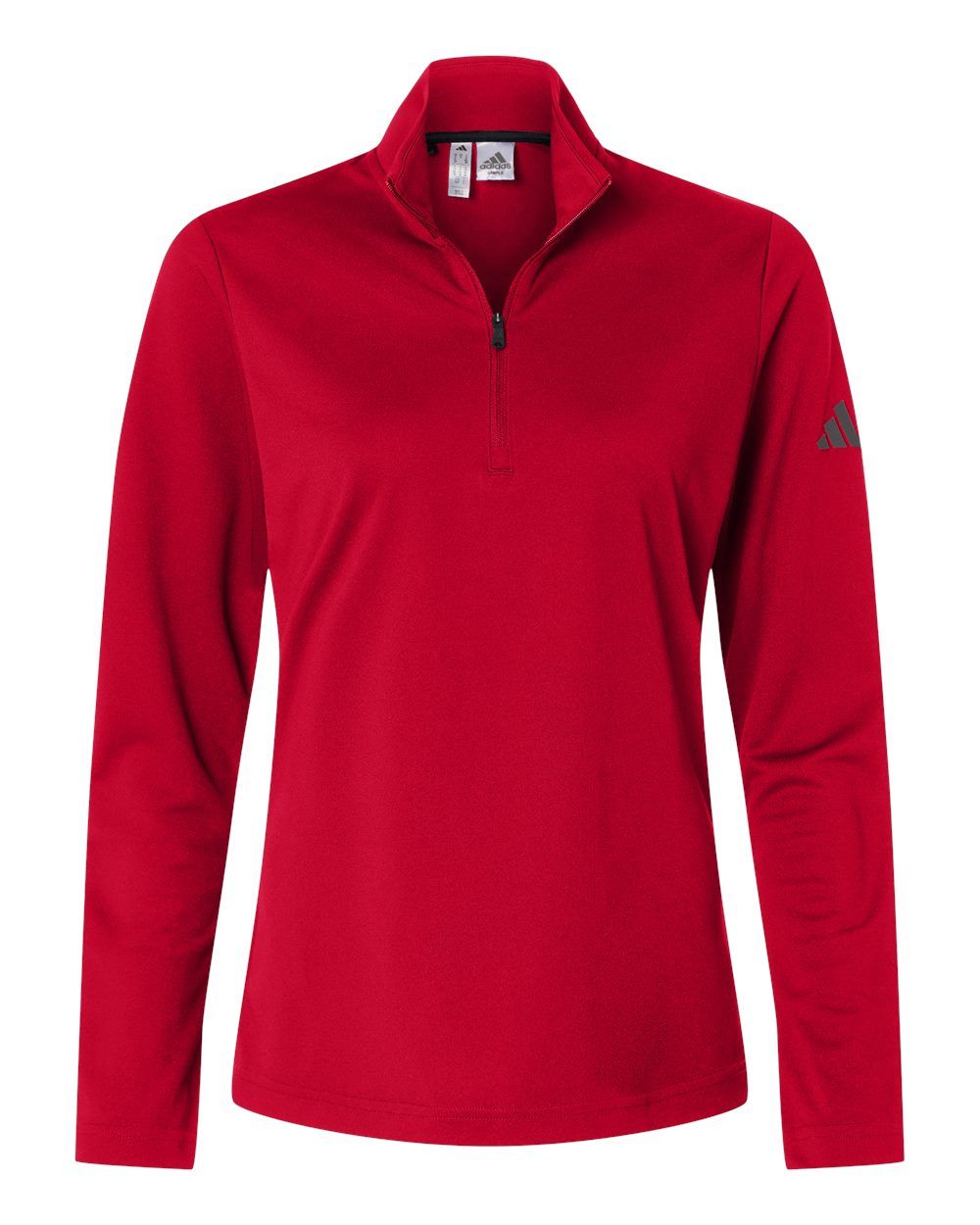 Adidas Womens Lightweight QuarterZip Pullover in Power Red