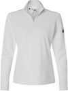 An image of a Custom Adidas Womens Lightweight QuarterZip Pullover in White!