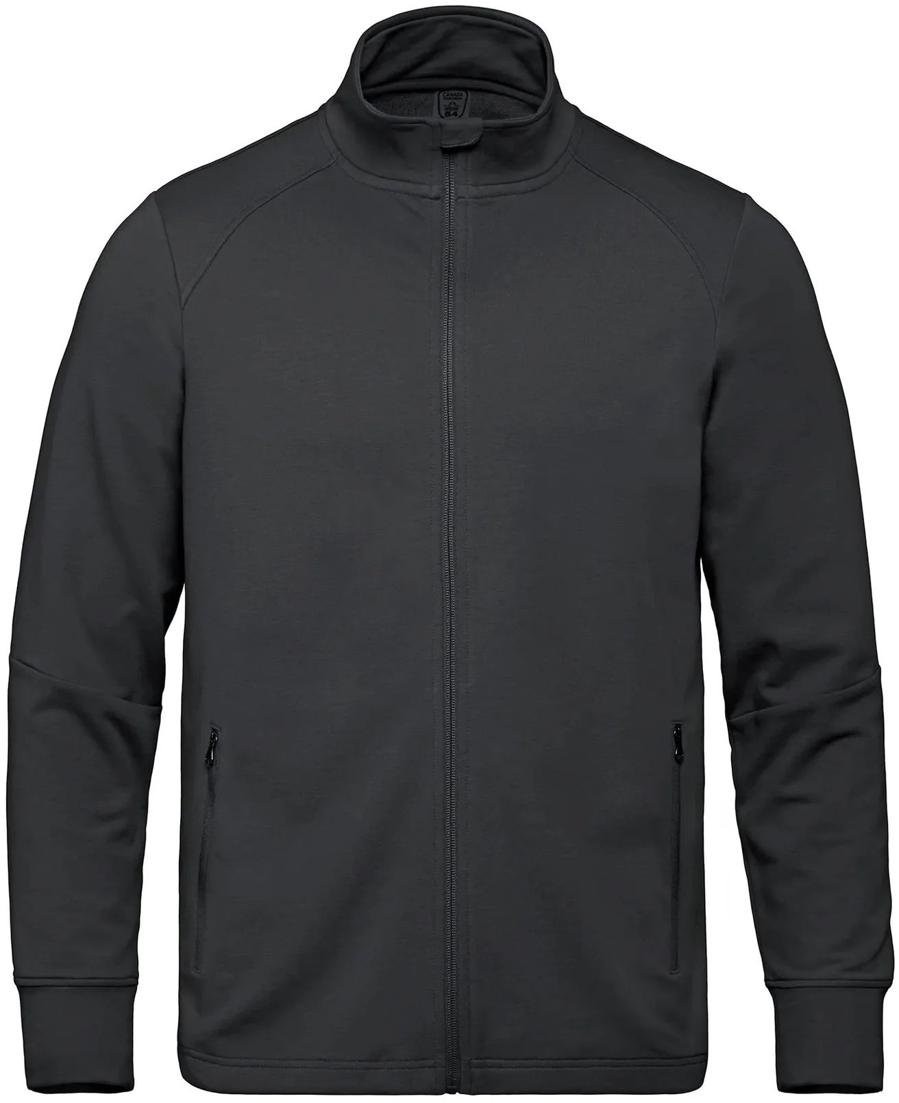 Adventurer Adult French Terry Performance Full Zip Sweatshirt in Black