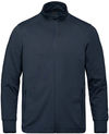 Am image of a Custom Adventurer Adult French Terry Performance Full Zip Sweatshirt in Navy!