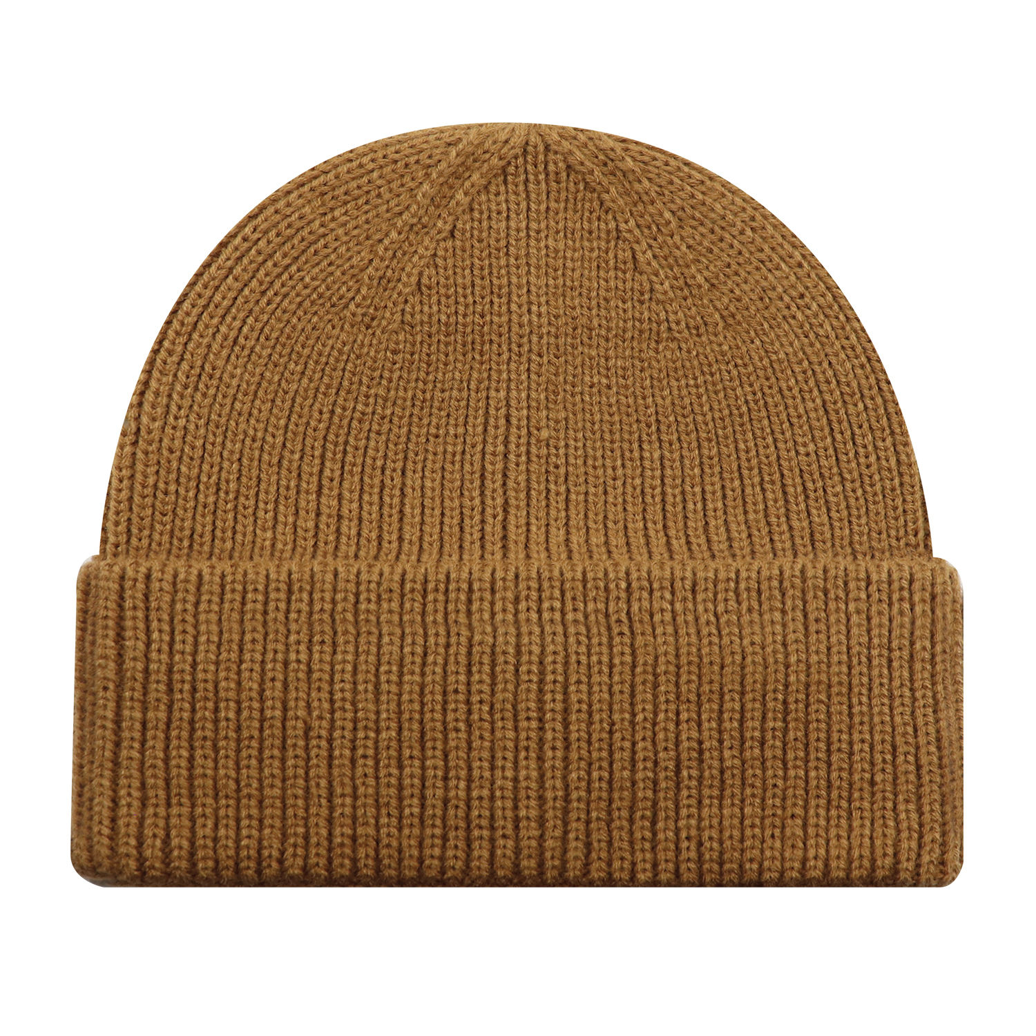 AJM Acrylic Cuff Toque in Dark Brown