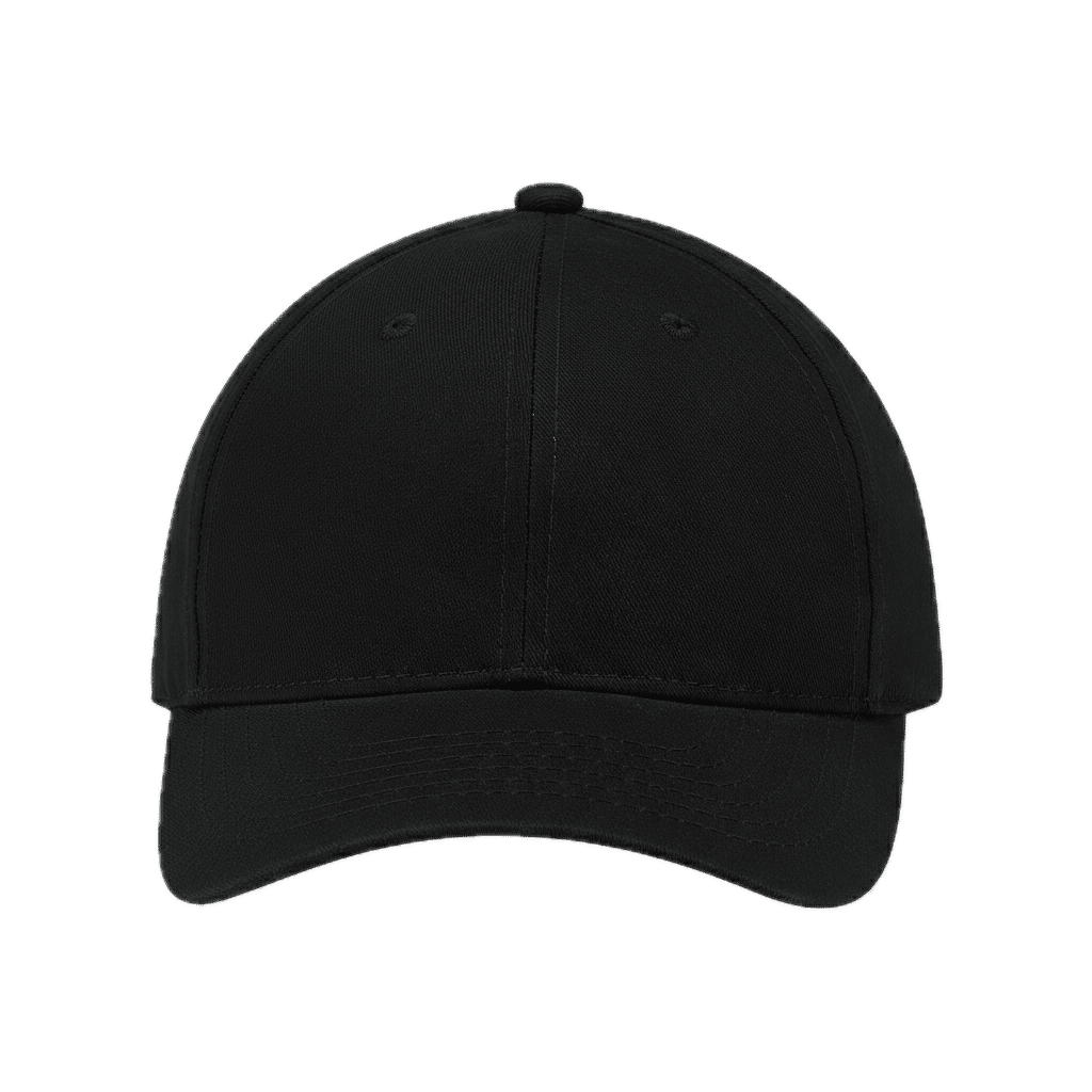 AJM Brushed Cotton Drill Cap in Black