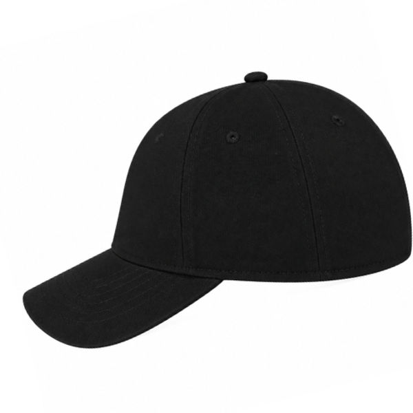An image of a Custom AJM Brushed Cotton Drill Cap in Black!