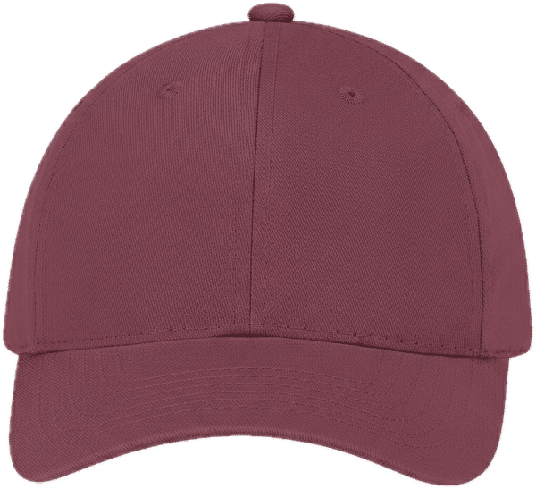An image of a Custom AJM Brushed Cotton Drill Cap in Burgundy!