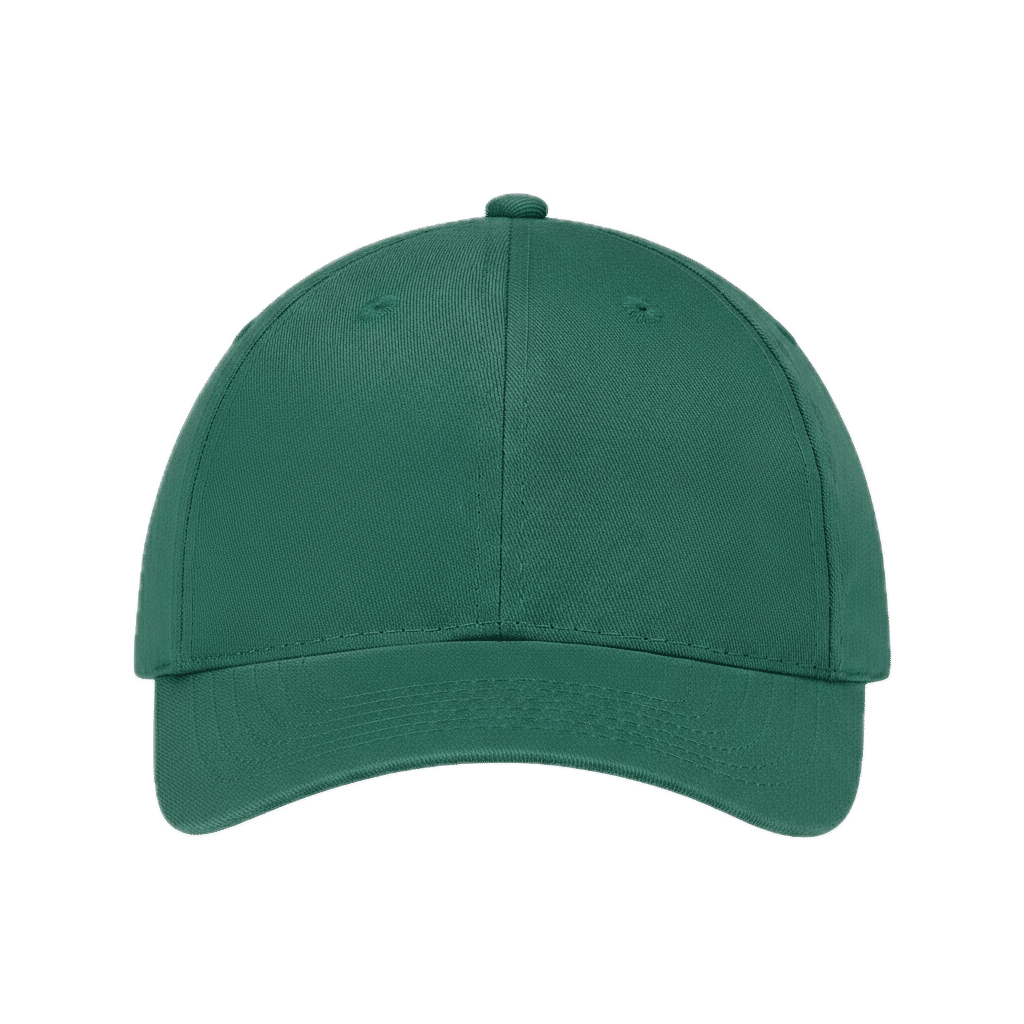 AJM Brushed Cotton Drill Cap in Forest Green