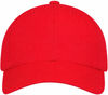 An image of a Custom AJM Brushed Cotton Drill Youth Cap in Scarlet Red!