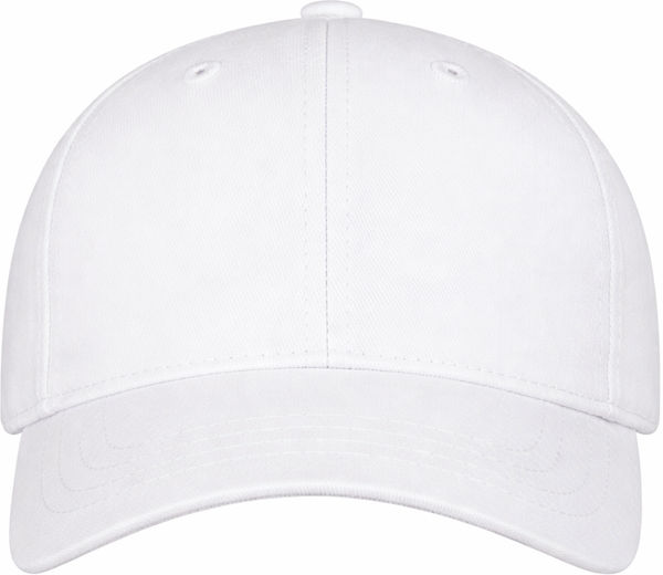 An image of a Custom AJM Brushed Cotton Drill Youth Cap in White!