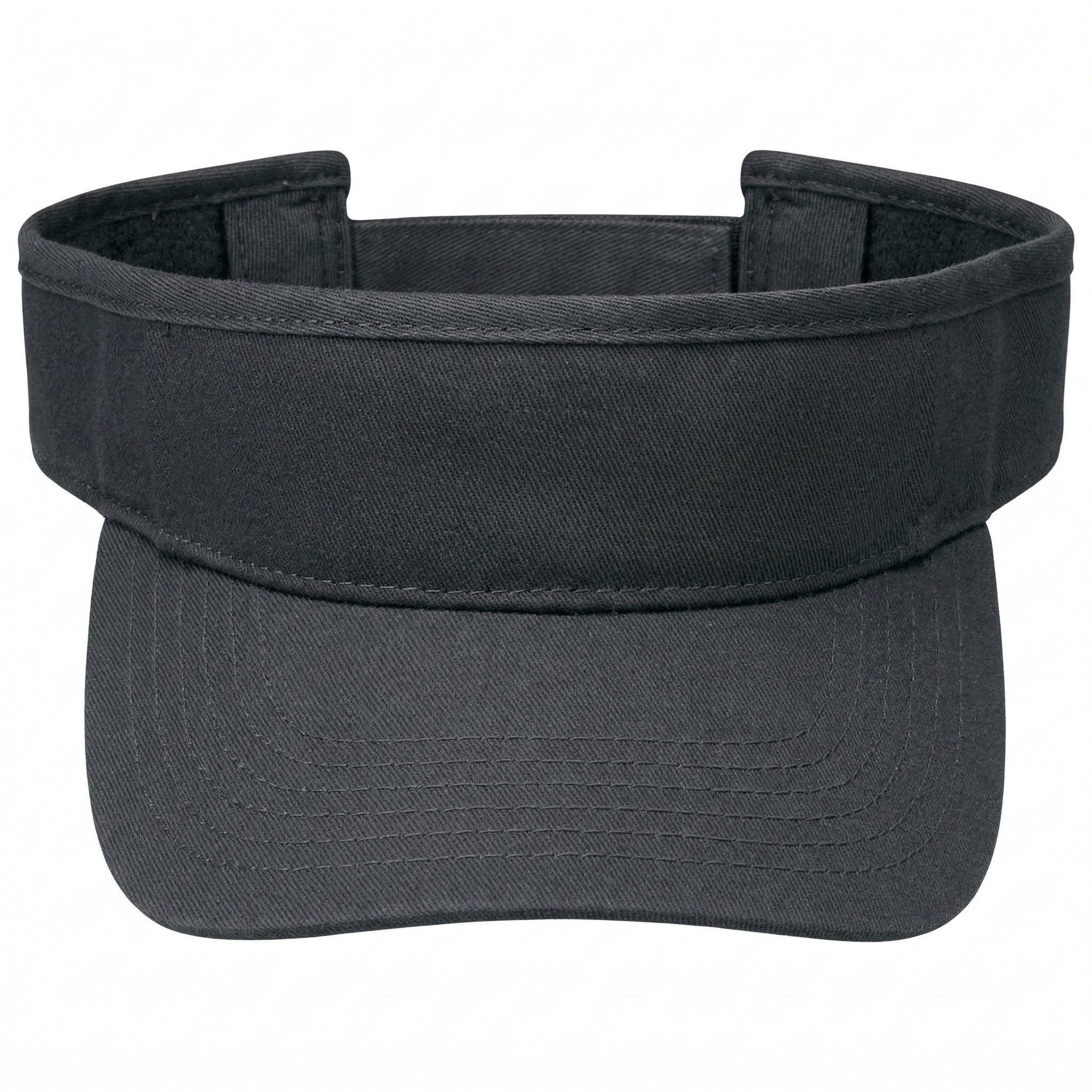 AJM Deluxe Blended Chino Twill Visor in Black