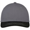 An image of a Custom AJM Deluxe Chino Twill Cap in Black/Charcoal/Charcoal!