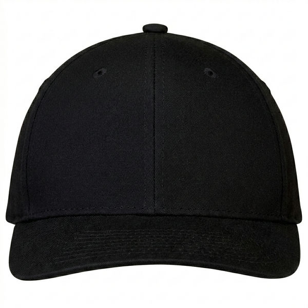 An image of a Custom AJM Deluxe Chino Twill Cap in Black!