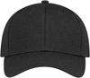 An image of a Custom AJM Deluxe Performance Polyester Fused Mesh Cap in Black!