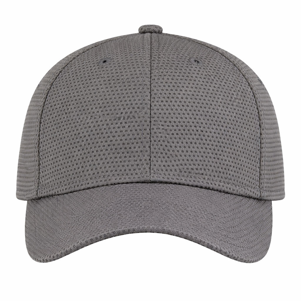 AJM Deluxe Performance Polyester Fused Mesh Cap in Charcoal