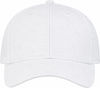 An image of a Custom AJM Deluxe Performance Polyester Fused Mesh Cap in White!