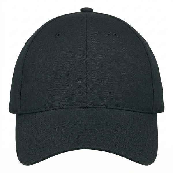 An image of a Custom AJM Duck Canvas Cap in Duck Canvas Black!