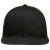 An image of a Custom AJM Flat Peak Deluxe Chino Twill Cap in Black!