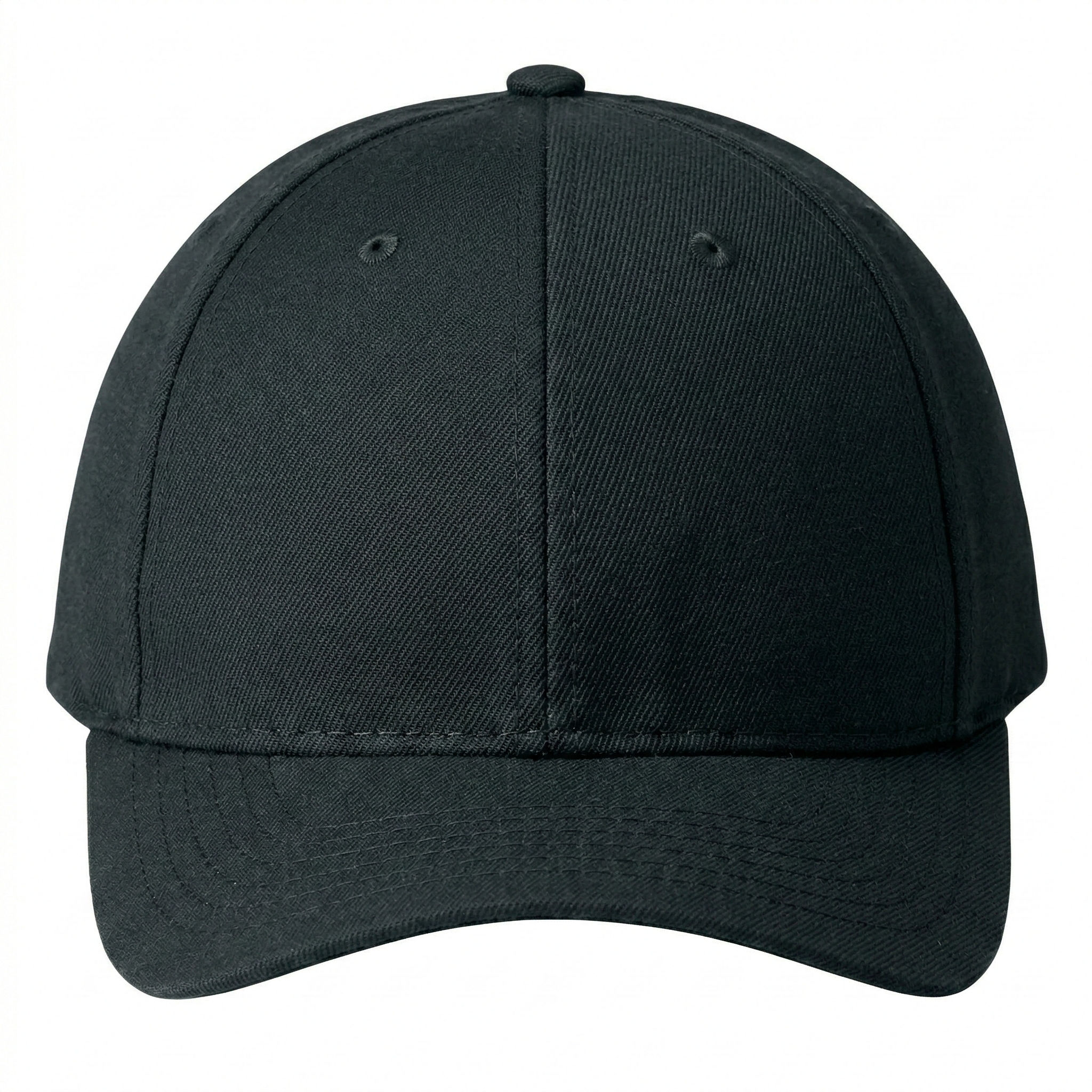 AJM Heavyweight Brushed Cotton Drill Cap in Black