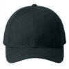 An image of a Custom AJM Heavyweight Brushed Cotton Drill Cap in Black!