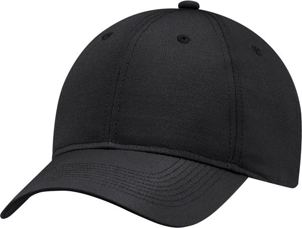 Am image of a Custom AJM Polyester Pearl Nylon 6 Panel Constructed Full Fit in Black!