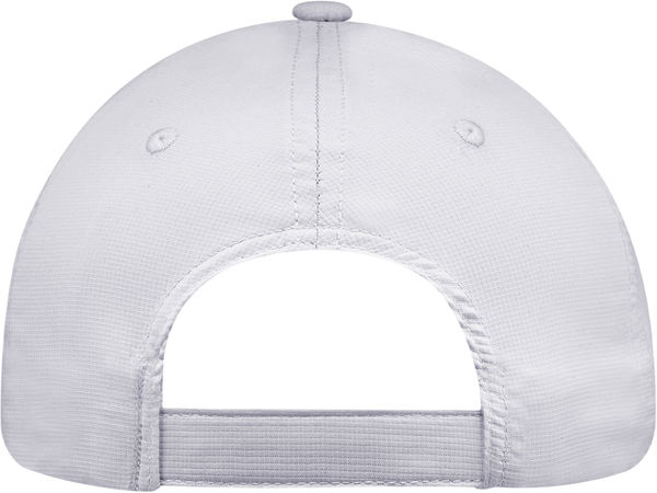 Am image of a Custom AJM Polyester Pearl Nylon 6 Panel Constructed Full Fit in White!