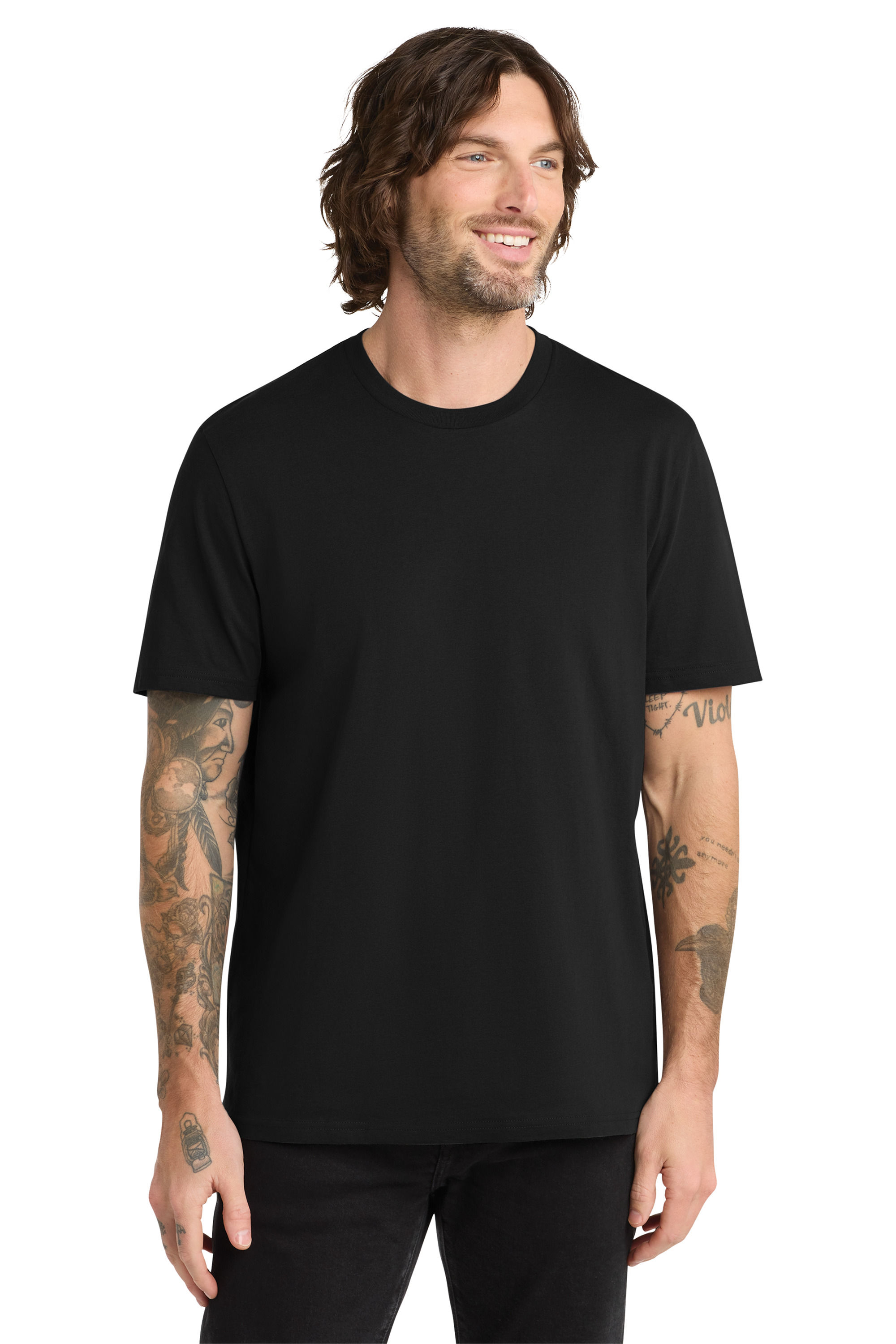 ALLMADE Unisex Organic Cotton Tee in Deep Black