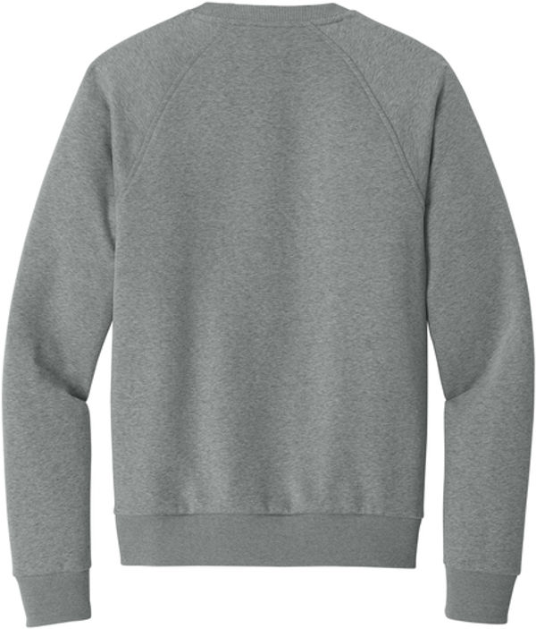 An image of a Custom Allmade Unisex Organic CVC Fleece Crewneck Sweatshirt in Aluminum Grey Heather!