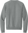 An image of a Custom Allmade Unisex Organic CVC Fleece Crewneck Sweatshirt in Aluminum Grey Heather!