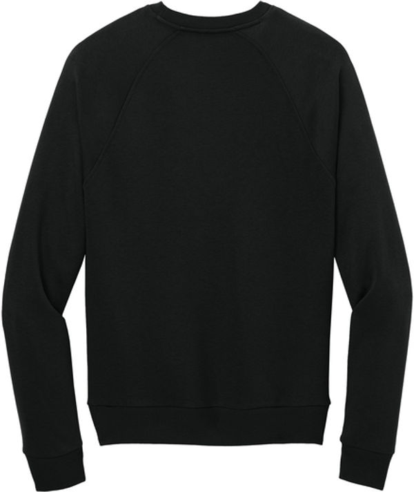 An image of a Custom Allmade Unisex Organic CVC Fleece Crewneck Sweatshirt in Deep Black!