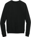 An image of a Custom Allmade Unisex Organic CVC Fleece Crewneck Sweatshirt in Deep Black!