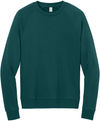 An image of a Custom Allmade Unisex Organic CVC Fleece Crewneck Sweatshirt in Deep Sea Green!