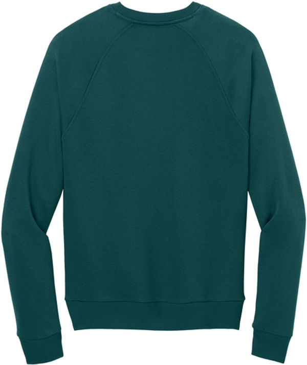 An image of a Custom Allmade Unisex Organic CVC Fleece Crewneck Sweatshirt in Deep Sea Green!