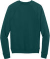 An image of a Custom Allmade Unisex Organic CVC Fleece Crewneck Sweatshirt in Deep Sea Green!