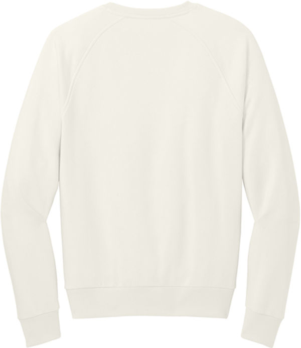 An image of a Custom Allmade Unisex Organic CVC Fleece Crewneck Sweatshirt in White Sand!