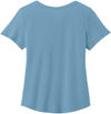 An image of a Custom ALLMADE Womens Relaxed Organic Cotton Scoop Neck Tee in Arctic Blue!