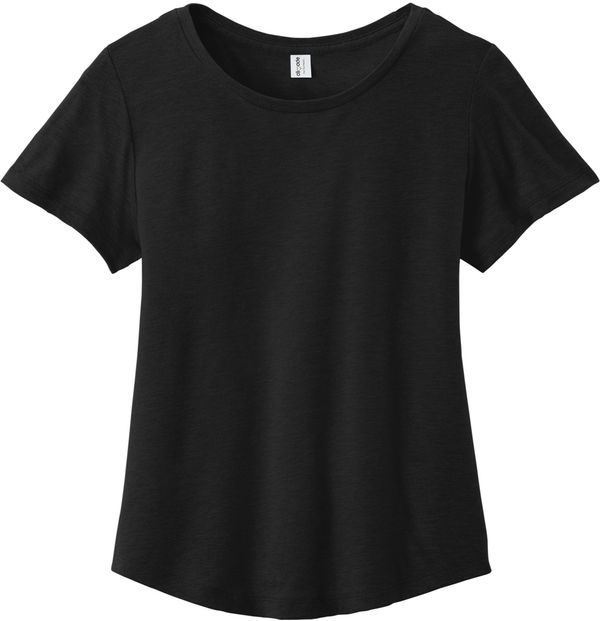An image of a Custom ALLMADE Womens Relaxed Organic Cotton Scoop Neck Tee in Deep Black!