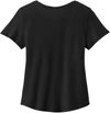 An image of a Custom ALLMADE Womens Relaxed Organic Cotton Scoop Neck Tee in Deep Black!