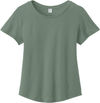 An image of a Custom ALLMADE Womens Relaxed Organic Cotton Scoop Neck Tee in Matcha Green!