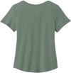 An image of a Custom ALLMADE Womens Relaxed Organic Cotton Scoop Neck Tee in Matcha Green!