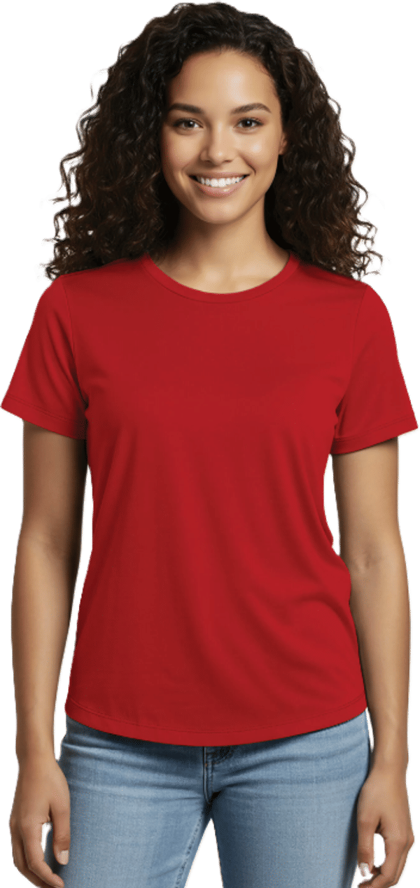 An image of a Custom ALLMADE Womens Relaxed Organic Cotton Scoop Neck Tee!