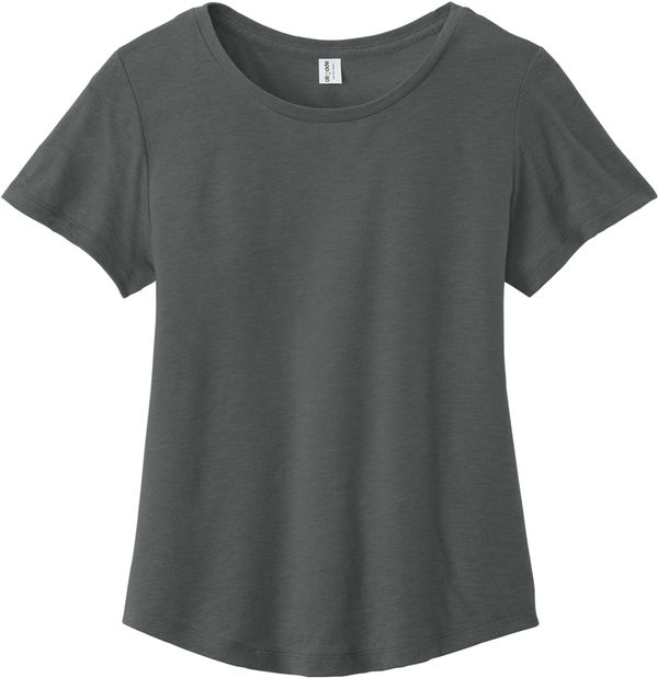 An image of a Custom ALLMADE Womens Relaxed Organic Cotton Scoop Neck Tee in Terrain Grey!
