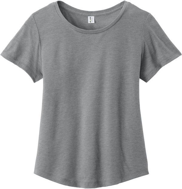 An image of a Custom ALLMADE Womens Relaxed Tri Blend Scoop Neck Tee in Aluminum Grey!
