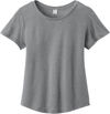 An image of a Custom ALLMADE Womens Relaxed Tri Blend Scoop Neck Tee in Aluminum Grey!