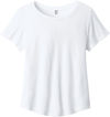 An image of a Custom ALLMADE Womens Relaxed Tri Blend Scoop Neck Tee in Bright White!
