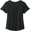 An image of a Custom ALLMADE Womens Relaxed Tri Blend Scoop Neck Tee in Deep Black!