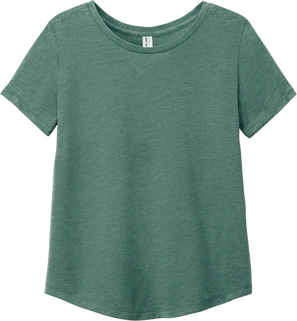An image of a Custom ALLMADE Womens Relaxed Tri Blend Scoop Neck Tee in Deep Sea Green!