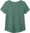 An image of a Custom ALLMADE Womens Relaxed Tri Blend Scoop Neck Tee in Deep Sea Green!