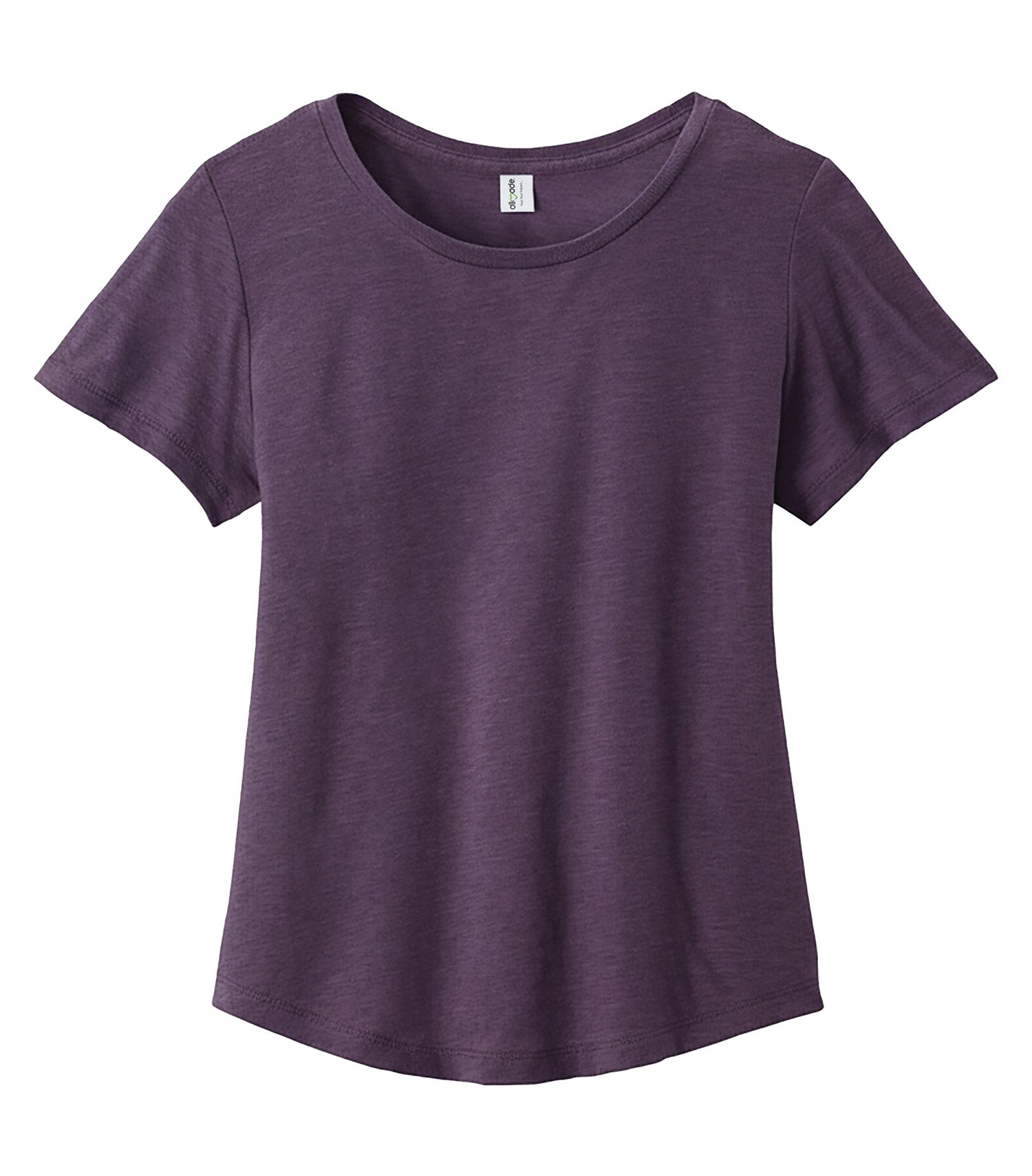 ALLMADE Womens Relaxed Tri Blend Scoop Neck Tee in Huckleberry